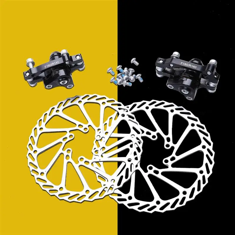 

1 Pair of MTB Mechanical Bike Disc Brake Front & Rear Disc Rotor Brake Kit for Mountain Bikes Road Bicycles
