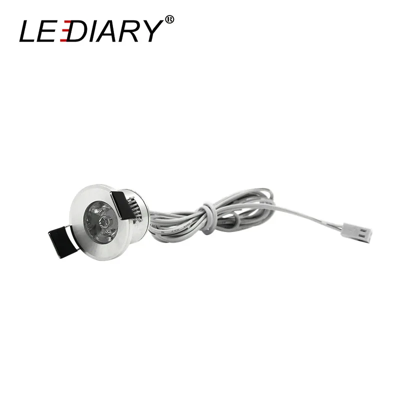1 lamp ZMISHIBO светодиодный потолочный мини-светильник с регулируемой яркостью 1,5 Вт 27 мм Встраиваемая Серебристая лампа для шкафа с дистанционным управлением 85-265 в - Испускаемый цвет: 1 lamp