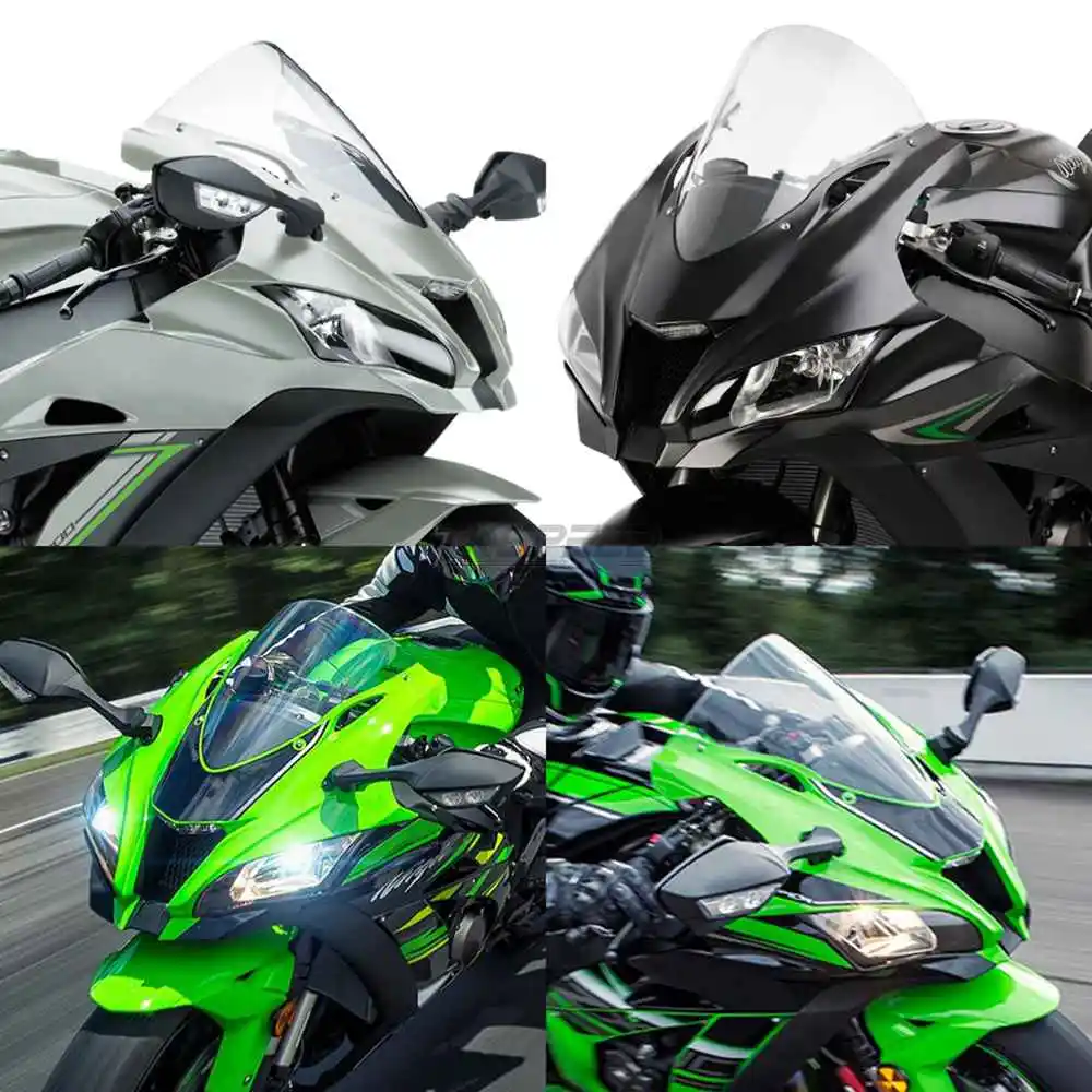 Мотоцикл ветровое стекло ABS дефлекторное лобовое для Kawasaki ZX10R ZX 10R 2016 2017 2018 Double