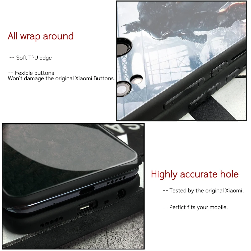 Чехол FinderCase для xiaomi 6, закаленное стекло, жесткая задняя крышка Бэтмена, чехол для телефона xiaomi mi 8 9 SE lite mi x 2 2s Max 3