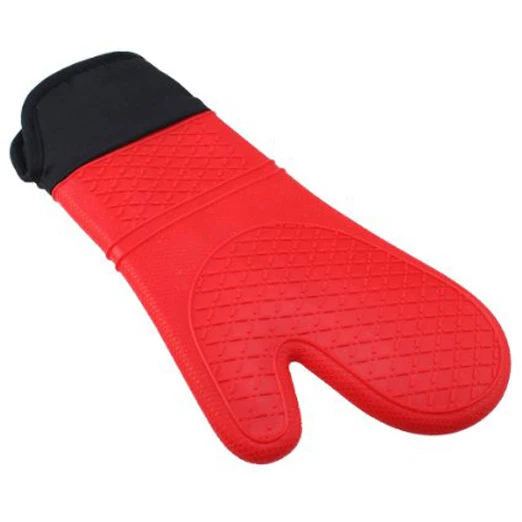 Хит продаж 2 шт. красная силиконовая кухонная перчатка для печи Potholder с очень