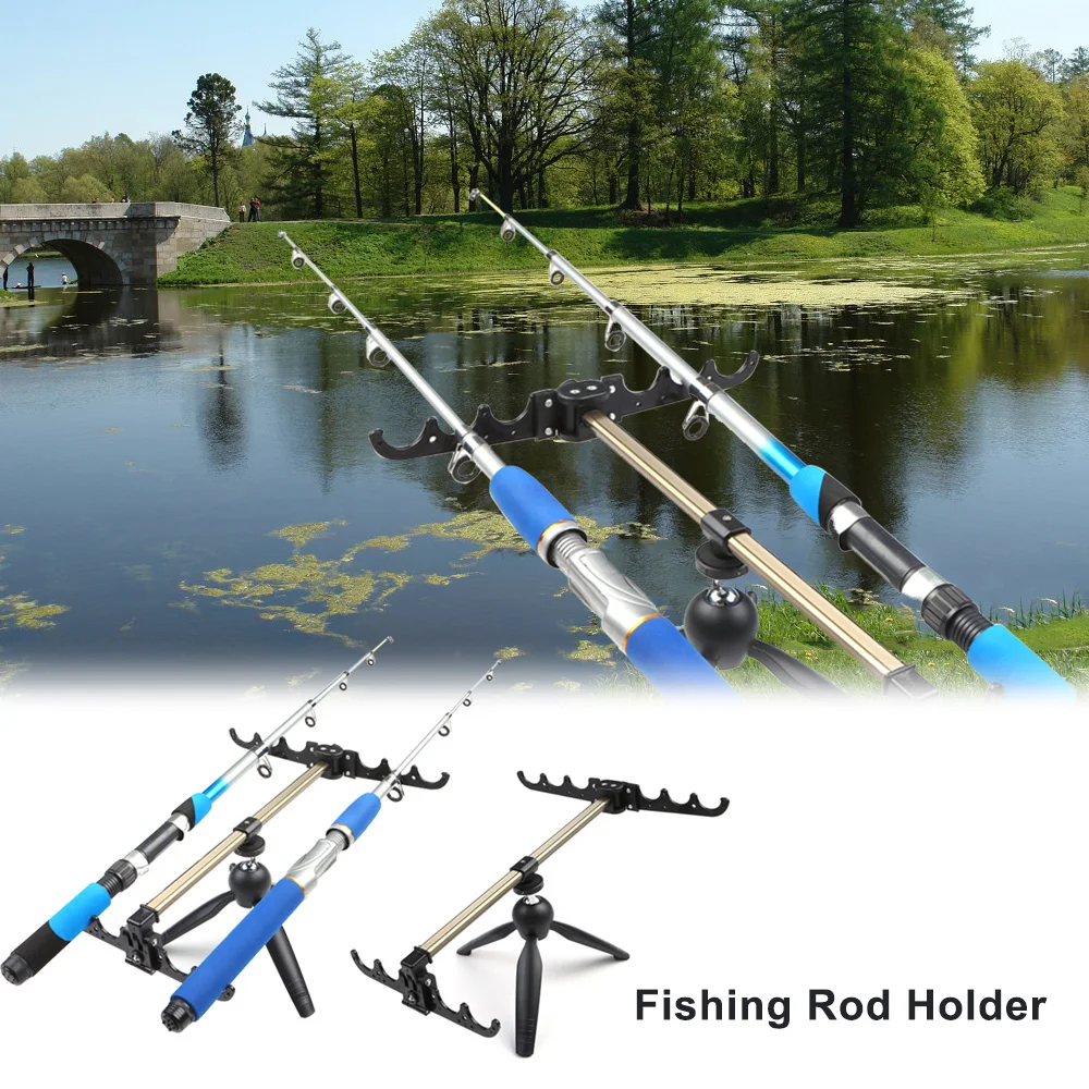 

Lixada Ultralight Fishing Rods Stand Holder Adjustable Fishing Pole Stand Bracket Tackle Fishing Accessories De Pesca luminous