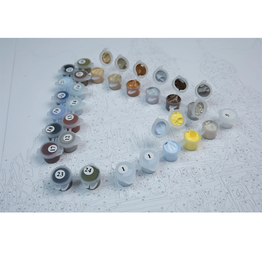 Очаровательная синяя картина кошки Картун по номерам Современное детское искусство на стену Акриловая картина Ручная работа для детей Подарок VA-0088.