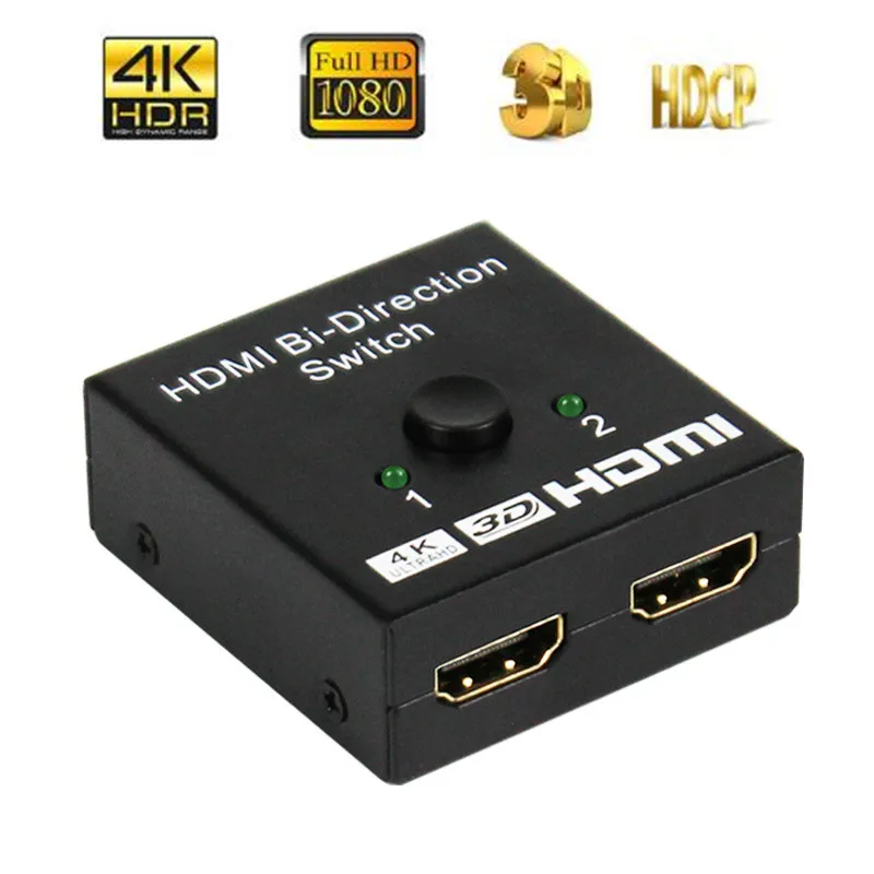 HDMI сплиттер NewBEP переключатель двойного направления 4K * 2K 2x1HDMI коммутатор 1x2