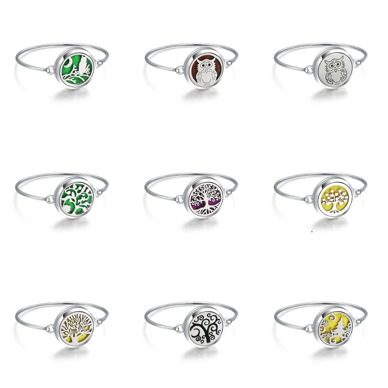 Браслет с ароматом Совы и дерева жизни ювелирные изделия диффузором