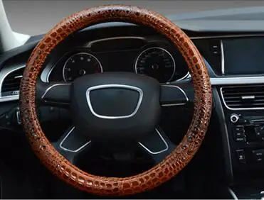 Автомобильный Стайлинг руль покрытой качественным чехлом диаметр 38 см из