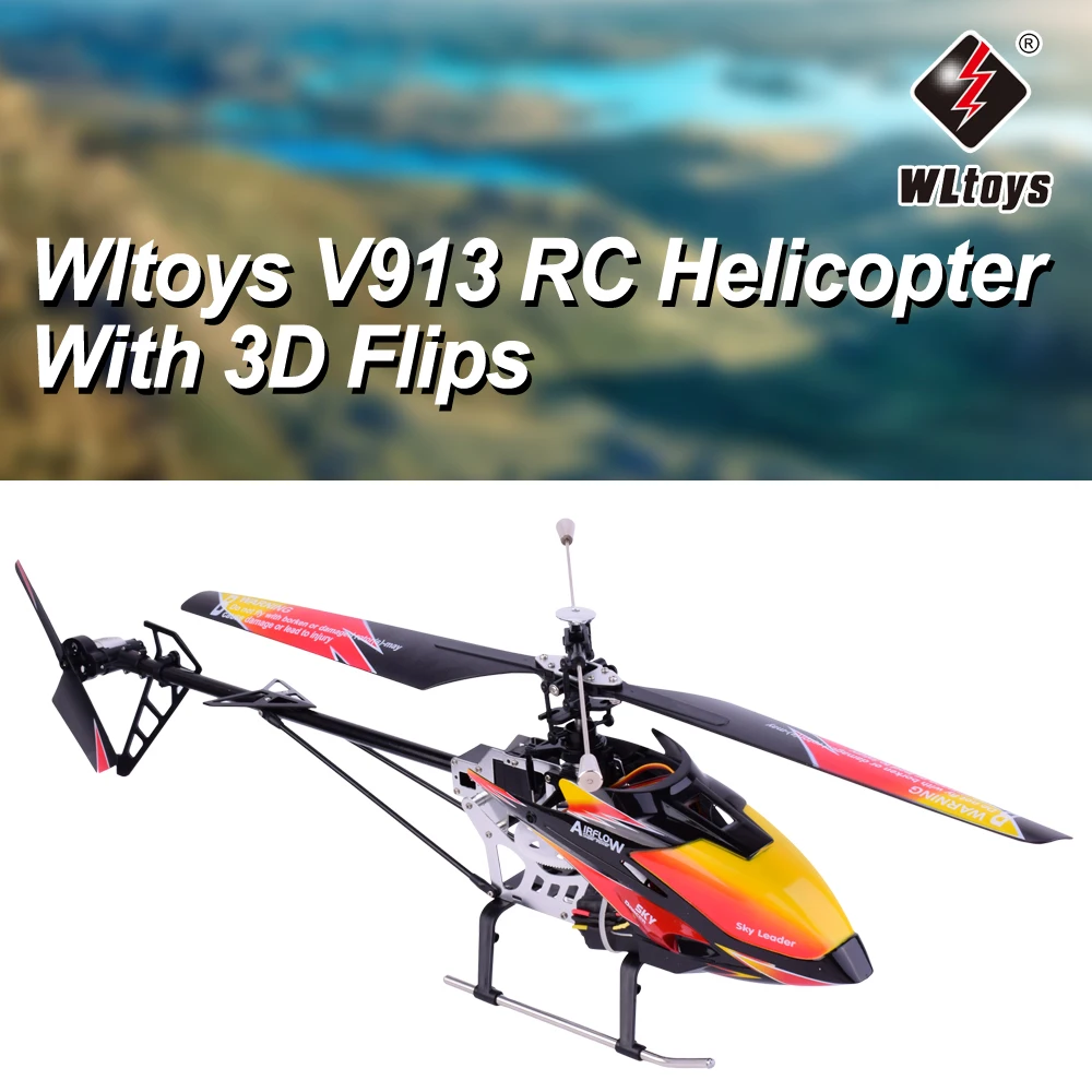 Оригинальный Wltoys V913 матовый 2 4G 4CH с одним лезвием Встроенный гироскоп супер