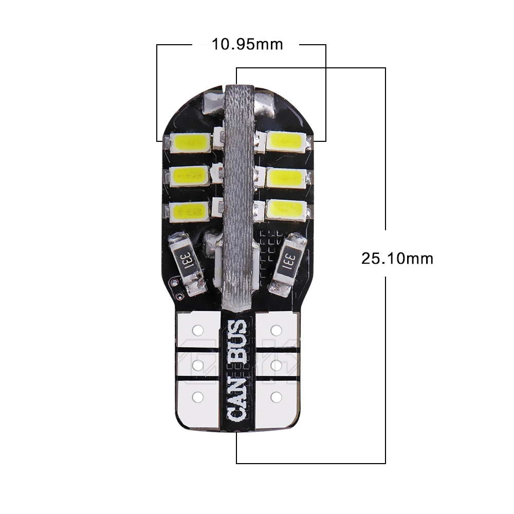 Супер яркий! Светодиодная CAN-шина T10 canbus W5W 50 шт. светодиодная t10 24SMD 3014 smd без ошибок