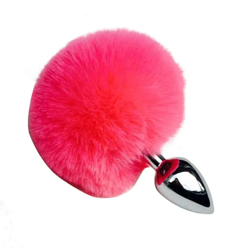 New Metal Anal Plug Tail Rabbit Butt G-spot AV Stick Trainer Toys For Woman adult toy #F |