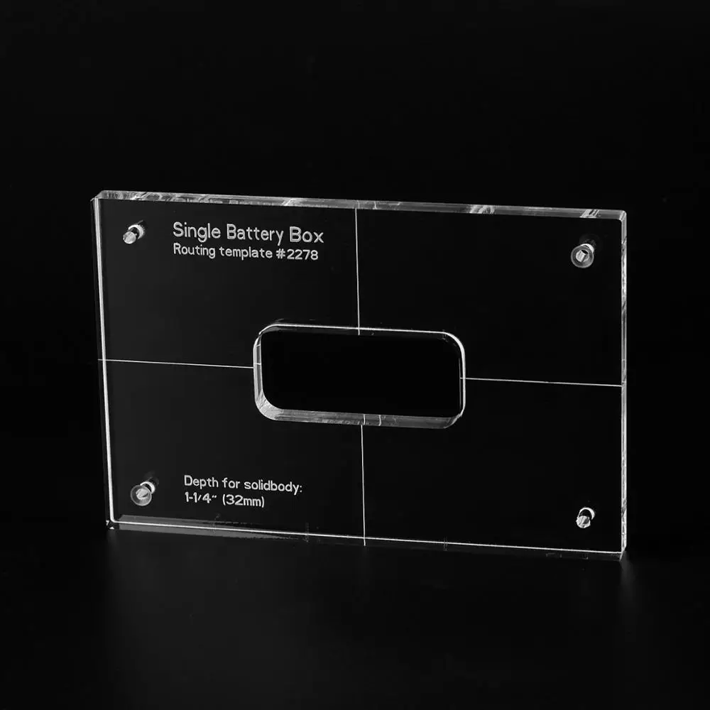 

Musiclily Pro CNC Accurate Acrylic Single Battery Box Routing Templates