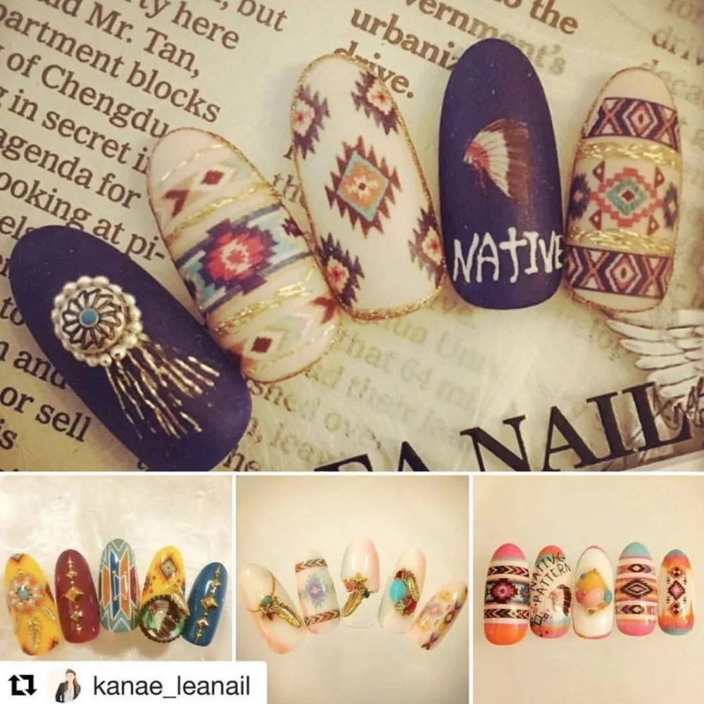 Серия MAGICO, цветочный дизайн, классная стикеры 3D на ногти nail Art, наклейка, шаблон, сделай сам, инструмент для ногтей, украшения