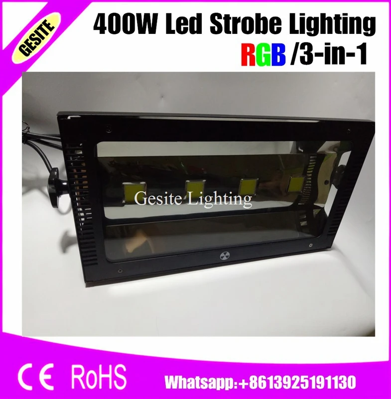 2 шт./лот 400 Вт RGB LED многоцветный 4X100W Sound Stage Light DJ