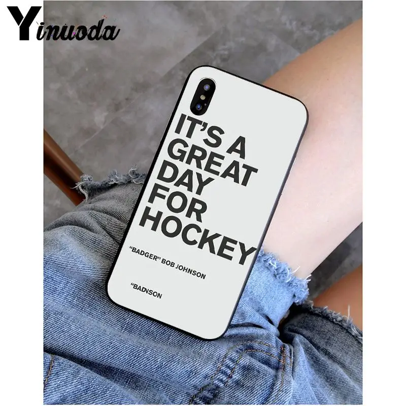 Yinuoda хоккейный каток на заказ фото мягкий чехол для телефона для iPhone 6S 6plus 7plus 8 8Plus X Xs MAX 5 5S XR - Цвет: A16
