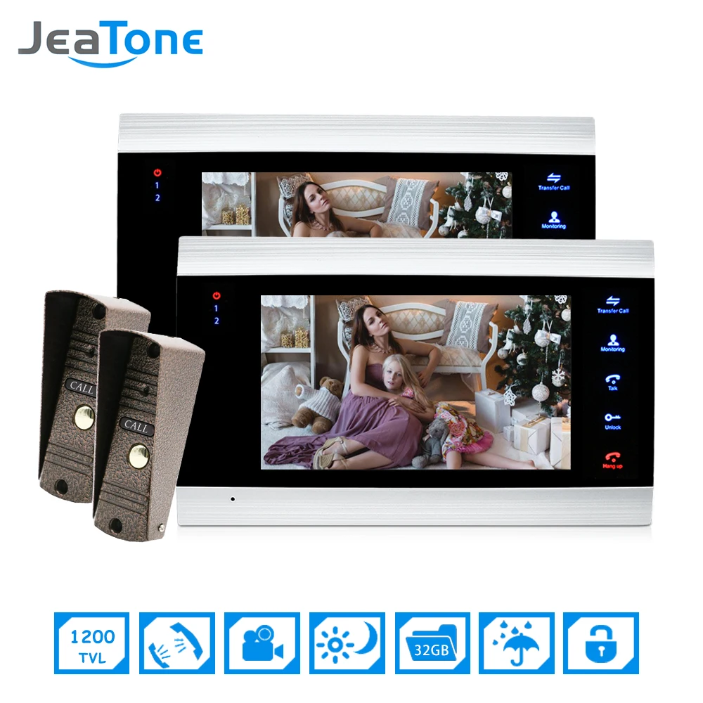 7 ''видеодомофон система внутренней связи на двери видеодомофон камера для