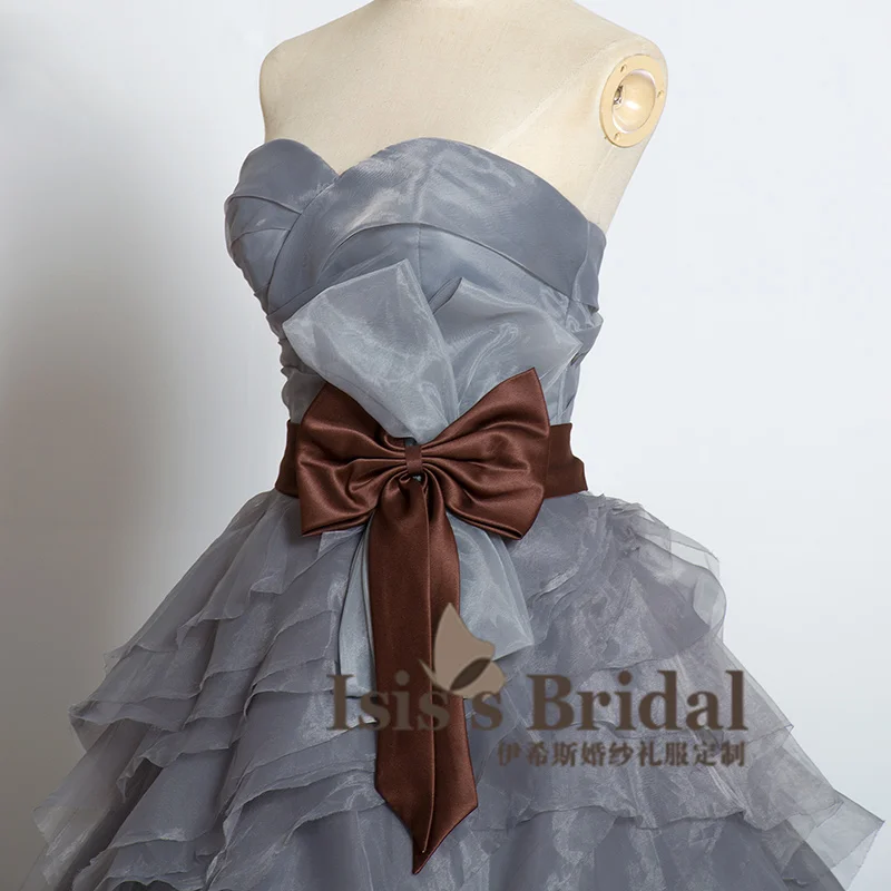 Розовое/Кофейное/Арбузное/Белое Милое сексуальное шелковое свадебное платье с