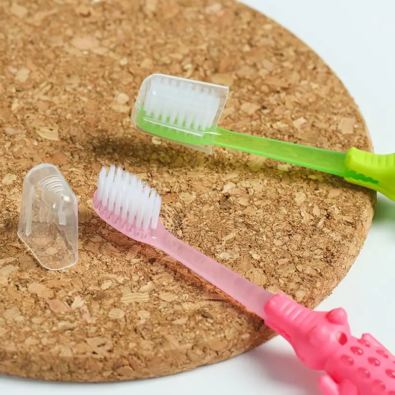 4 шт./лот детская зубная щетка с рисунком крокодила мягкая щетина уход за полостью