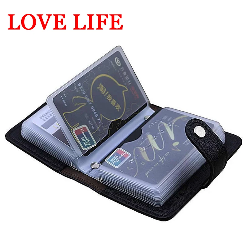 Модный чехол для карт из искусственной кожи 24 бита держатель деловых мужчин и