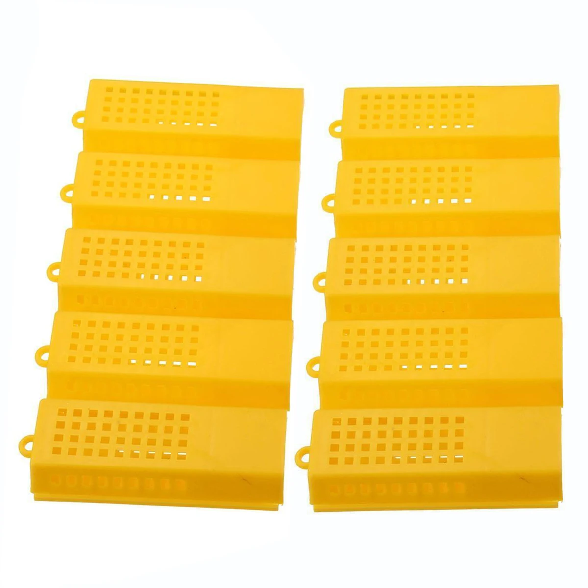 

10pcs/set Plastic Bee Cages Beekeeping Transport Cages Hole Bee Prisoners Transport Bee Queen Isolation Beekeeping Tools