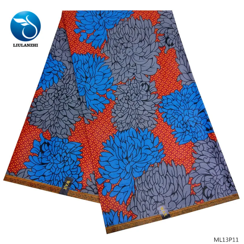 

LIULANZHI Wax Fabric African Wax Prints Ankara Style Sewing Fabric Prints Cotton Wax ML13P07