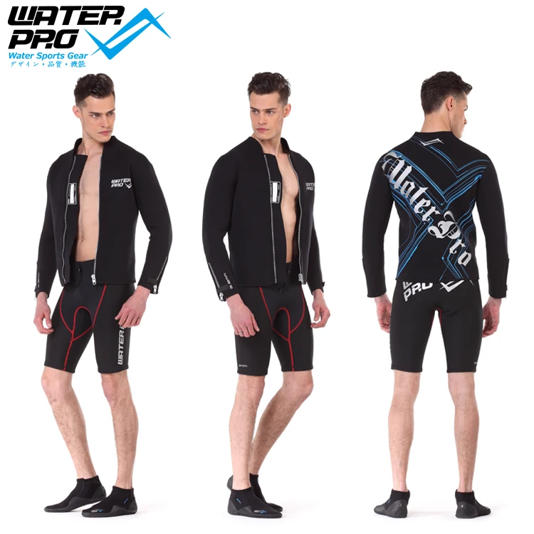 Вода Pro 3.5 мм Новый Термальность дайвинг подводное плавание куртка Мокрые одежды
