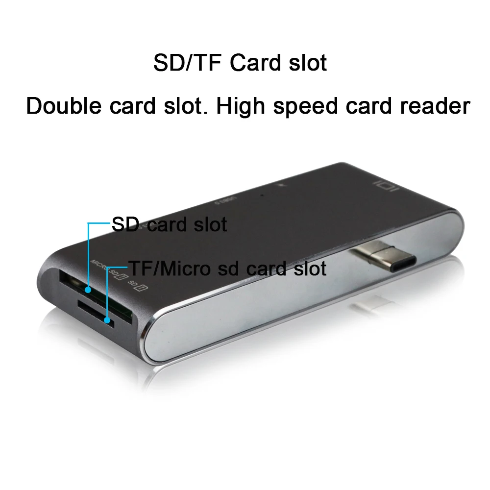 Новый USB C Мульти Combo Type зарядный порт + 4K HDMI 2 порта 3 0 SD/TF кардридер для Macbook 12 Pro 13 15