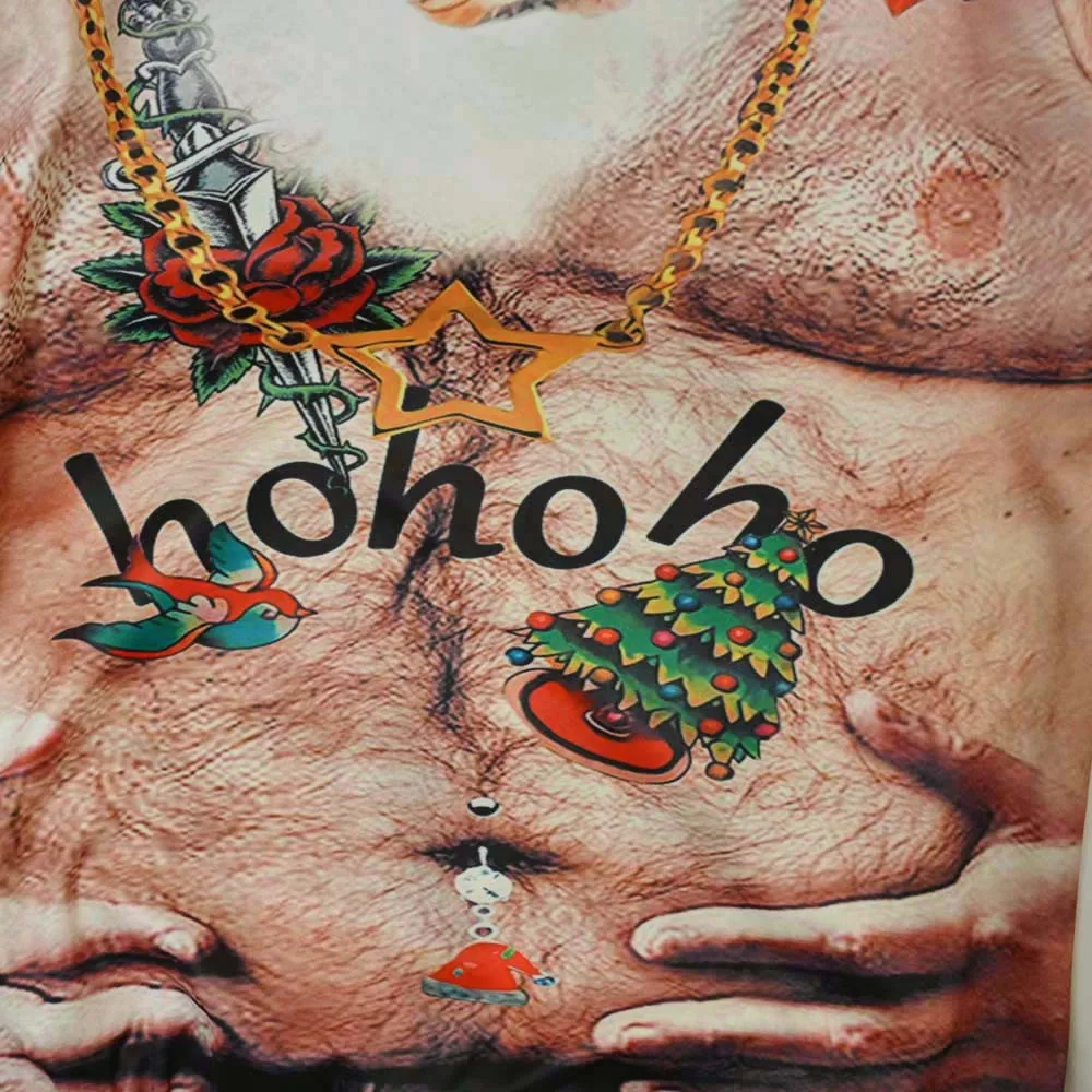 Влюбленные большой размер 3D Рождество печать длинный рукав Свободный Топ вера