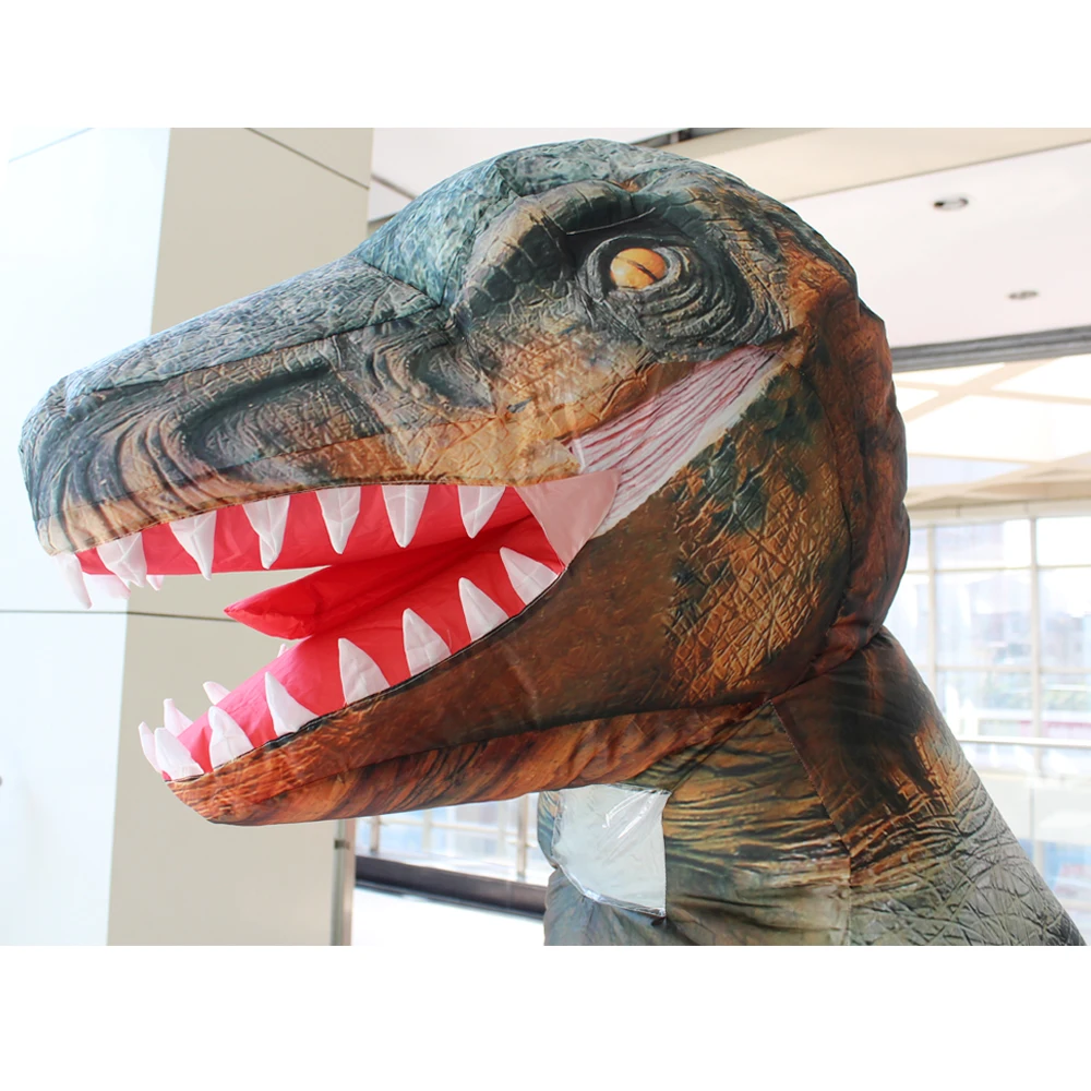 Стиль гигантский T-REX Динозавр Надувные костюмы Хэллоуин костюм косплей костюм для взрослых
