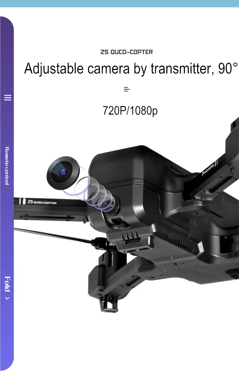 Дрон SJ Z5 с камерой 1080P gps Дрон 2,4G/5G Wifi FPV удерживающий высоту Квадрокоптер следущий за мной Радиоуправляемый квадрокоптер vs E58 X12 XS812