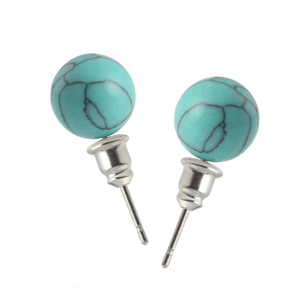 Серьги из натурального камня круглые бусины розовый кварц/тигр бриллиантовый