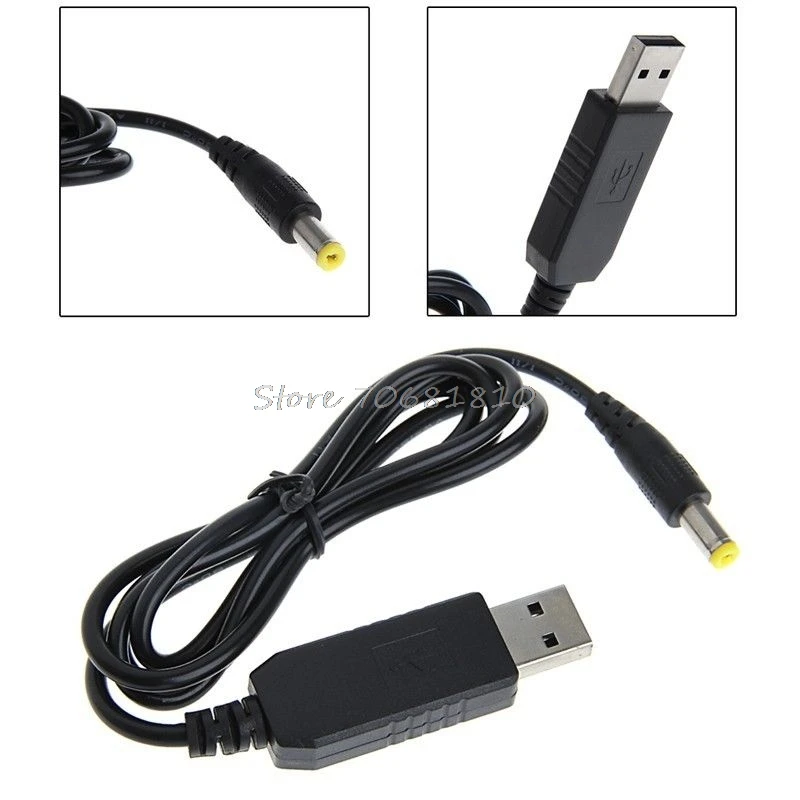 DCDC USB 9 В/12 В DC разъем 5 мм x 2 1 модуль питания штепсельный преобразователь кабель