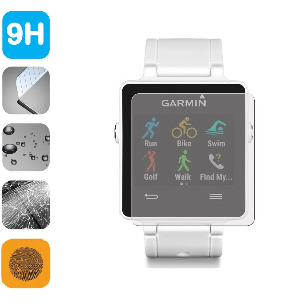 

9H Tempered Glass LCD Screen Protector Shield Film for Garmin Vivoacive