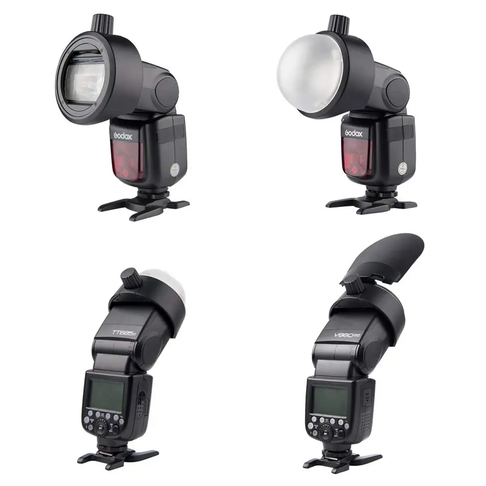 Комплект аксессуаров Godox с круглой головкой комплектом для AD200 V860II V850 TT685 TT600 и YONGNUO