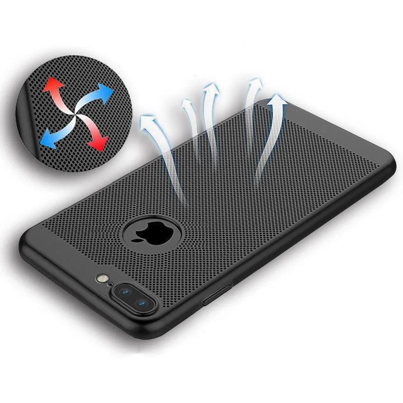 Жесткий чехол HOPCHAM для iPhone 8 7 6 6s 5 5S se s ультра тонкий теплоотвод полная защита X Plus
