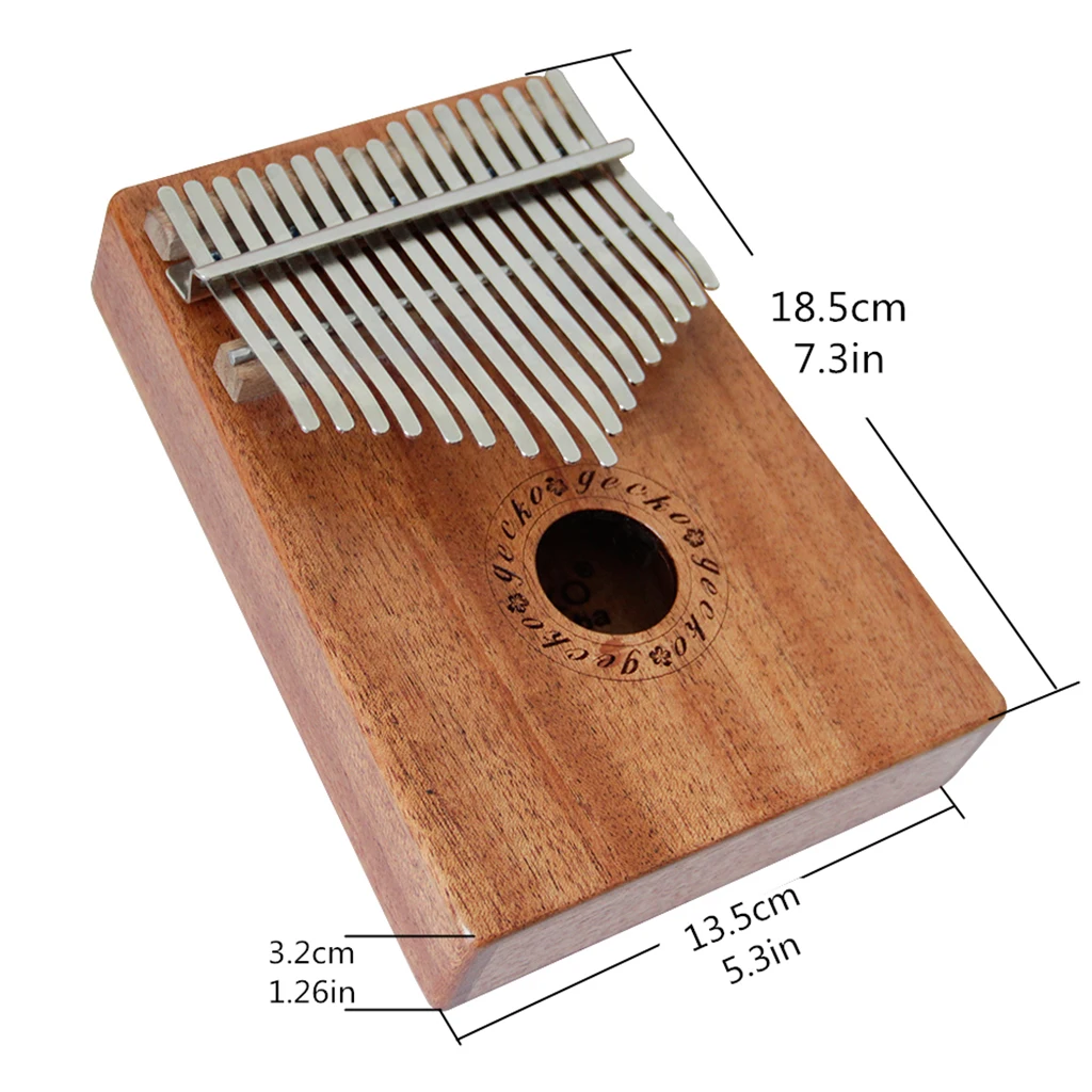 FLGT-17 Key K17M Kalimba 17 African Thumb Piano Finger Percussion Keyboard Music Instruments Kids Marimba Wood |