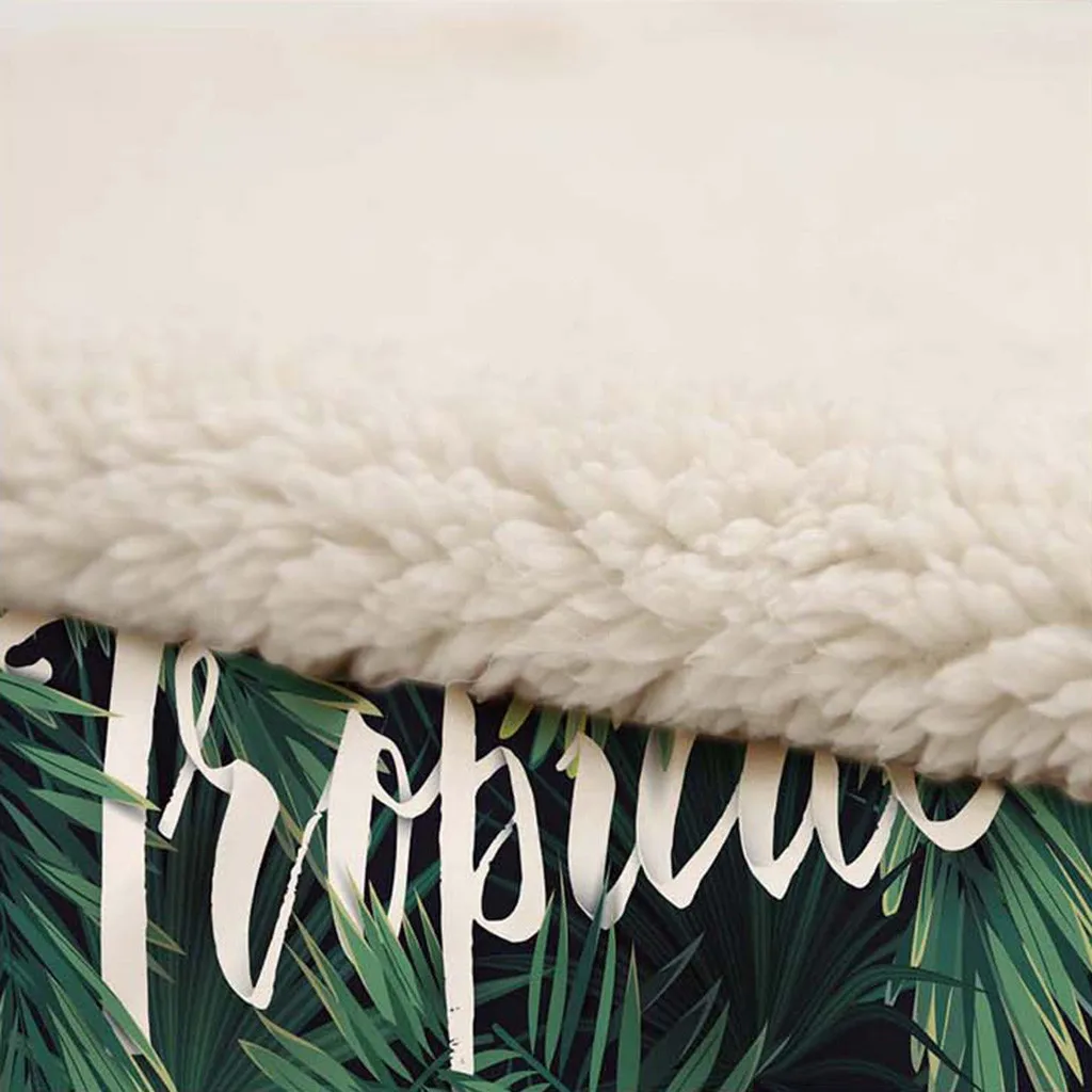 Новое 3D цифровое печатное зеленое растительное одеяло внутренний кондиционер