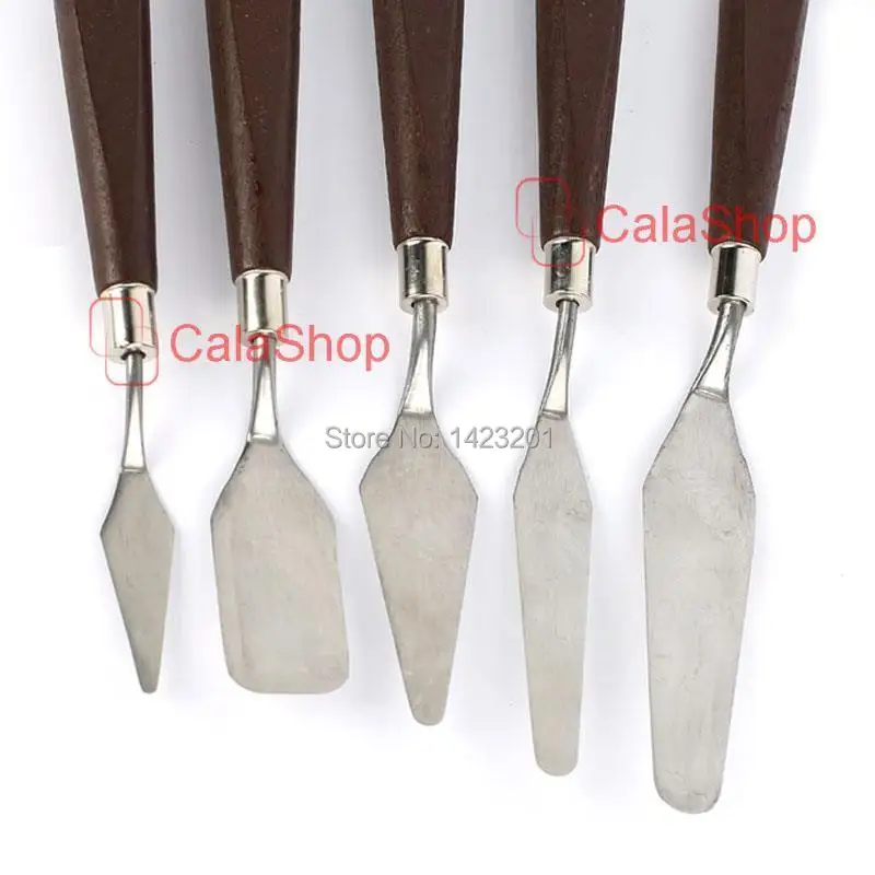 5 шт./лот нержавеющая сталь художественная картина палитра нож Шпатель размеров