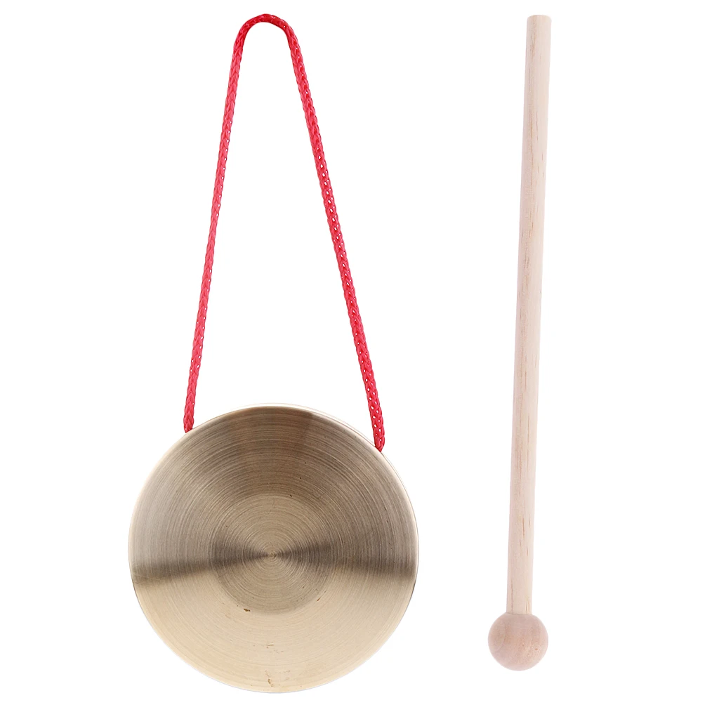 Миниатюрные тарелки для детей Wind Gong с Красной веревкой Детские Музыкальные