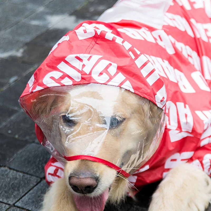 Собачьи плащи комбинезон дождевик водонепроницаемая одежда для животных
