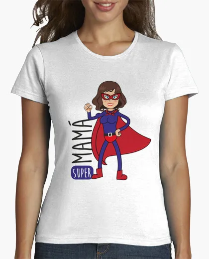 2017 Весна Лучшие футболки женские Супер мама С Коротким рукавом Письмо