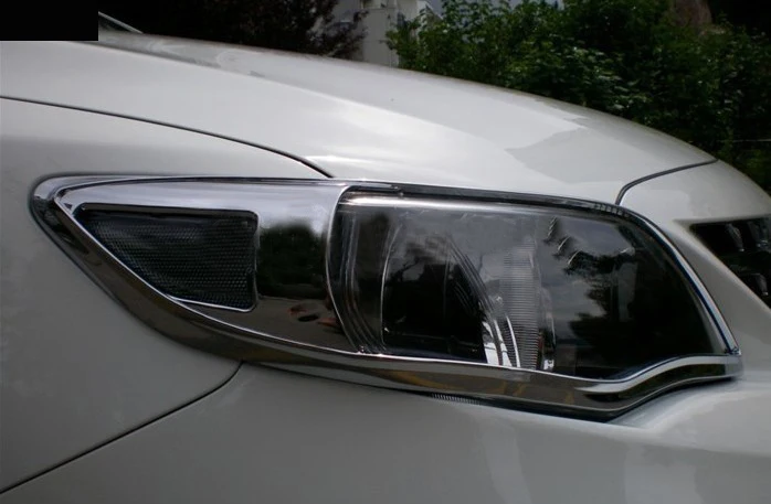 

For Toyota Corolla 2011-2013 ABS Chrome Headlight Front Lamp Cover Auto Accessories Car Styling