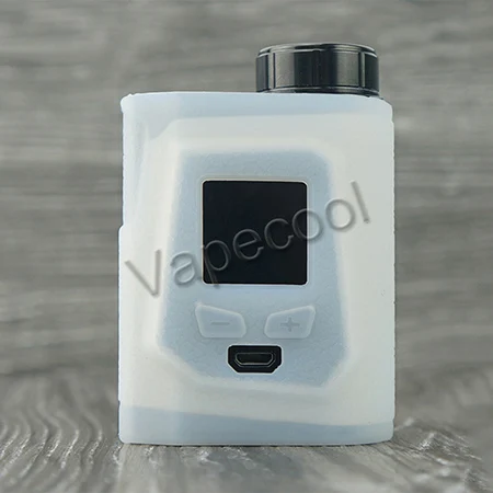 2 шт IJOY CAPO 100 мод силиконовый чехол-накладка с наклейкой на кожу, нескользящий толстый чехол для Vape mod CAPO 100 w 21700 mod Shield - Цвет: Transparent