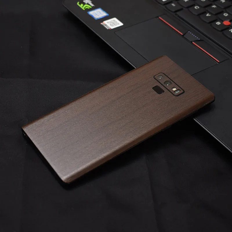 Роскошная защитная пленка из древесного зерна для задней панели телефона