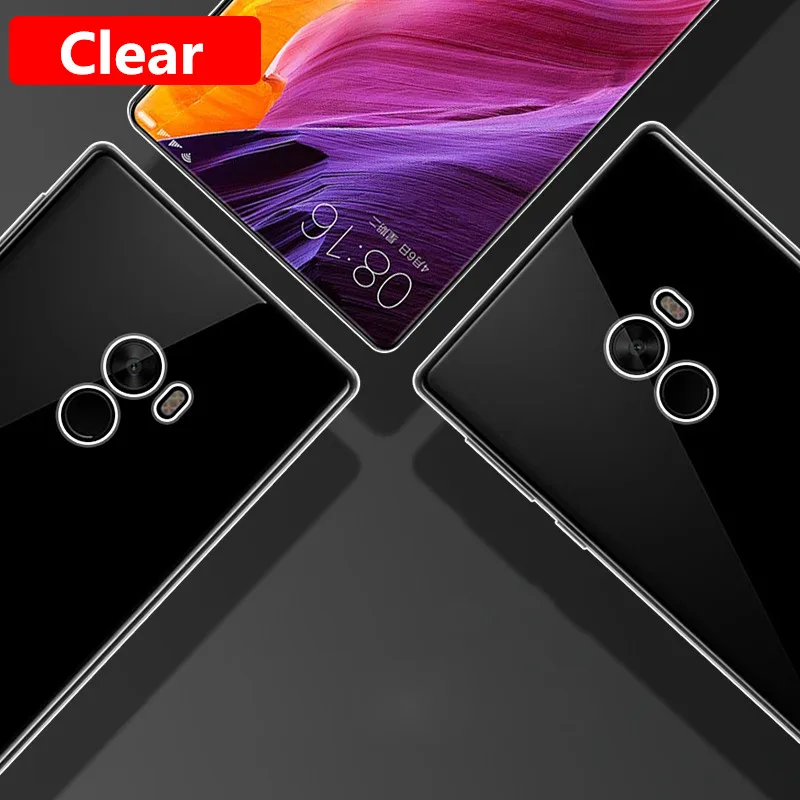 Xiaomi mi mix 2 case cover mix2 back silicone transparent soft TPU capas MOFi original xiaomi 5.99 |