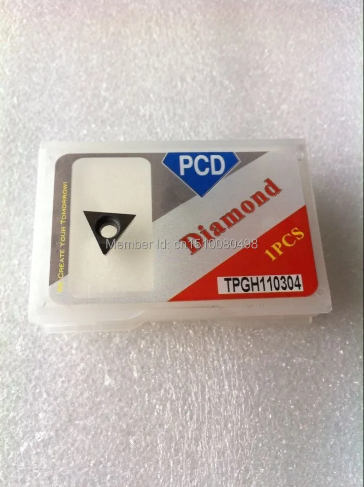 

2PCS PCD Inserts TPGH110304 PCD Suitable For Lathe Tools