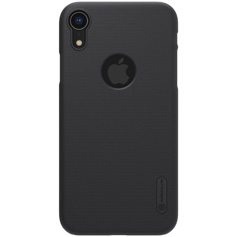 Черный Для iPhone XR чехол Nillkin Супер Матовый щит для iPhone XR жесткая задняя панель из поликарбоната Ультратонкий чехол для iPhone XR Nilkin phone Case - Цвет: Черный