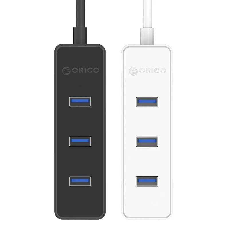 ORICO W5PH4-U3 USB 3,0 4 порта концентратор 5 Гбит/с высокая скорость для ноутбука компьютера телефона планшета ультрабук с чипсетами черный/белый