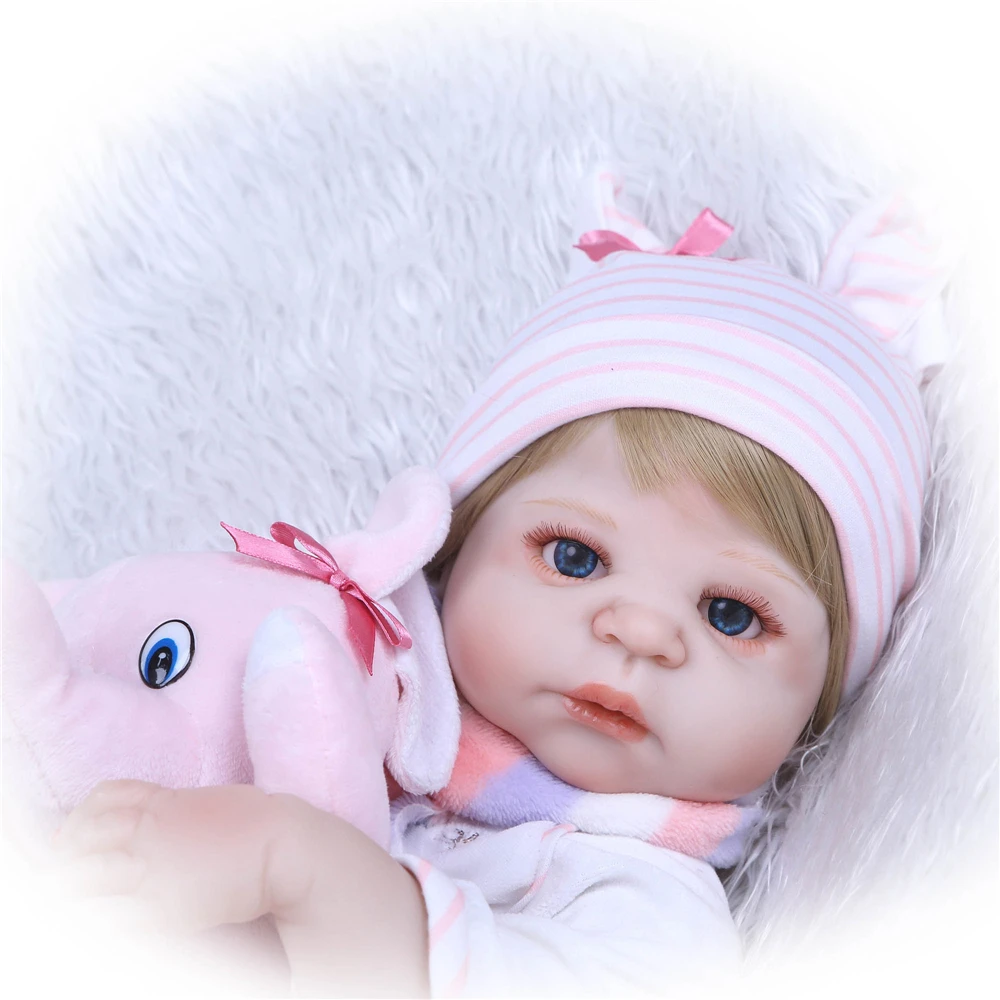 Настоящие силиконовые куклы для новорожденных девочек 23 &quot57 см NPK bebes reborn menina
