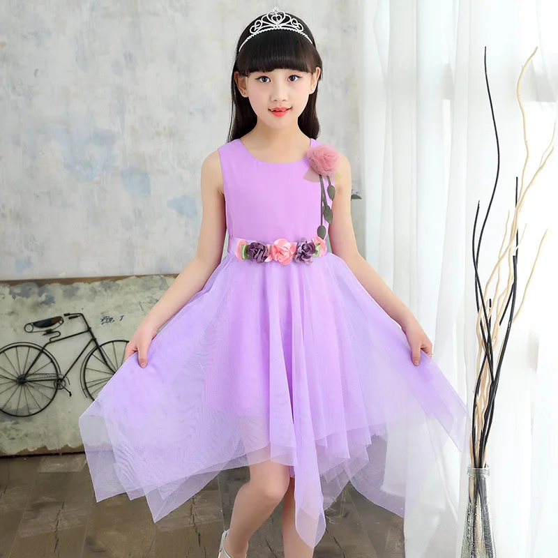 Tammy Ada Girls Chiffon Dresses for Infant Vestdios Casual Child Flower Dress Clothes 8 10 12 Years Princess Party | Детская одежда и
