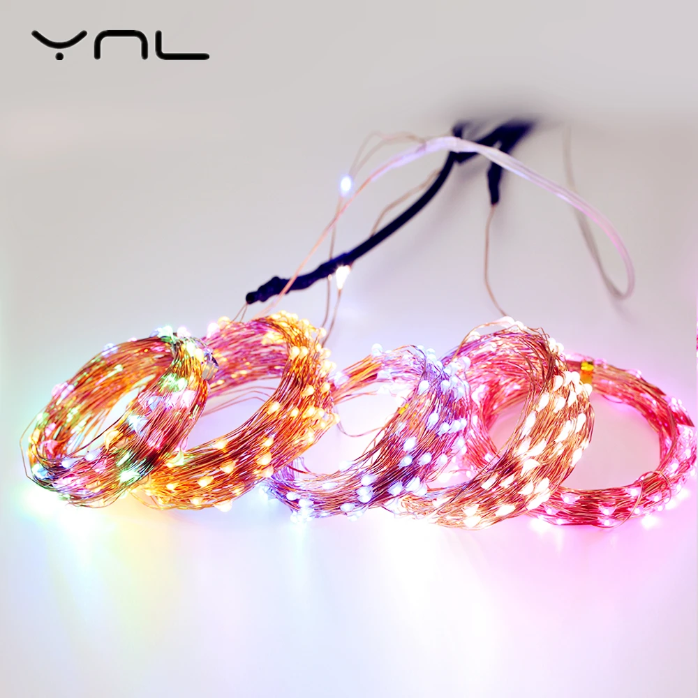 Светодиодная гирлянда Рождественские огни батарея медная проволока 100