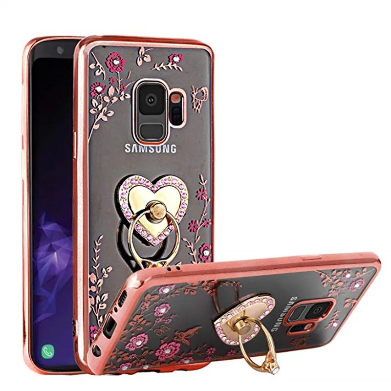 Модный Блестящий чехол для телефона Samsung Galaxy A9 A8 A6 Plus A7 2018 S8 S9 Note 8 9 A11 M11 A51 A71